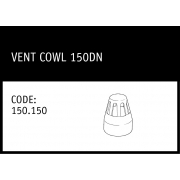 Marley Solvent Joint Vent Cowl 150DN - 150.150